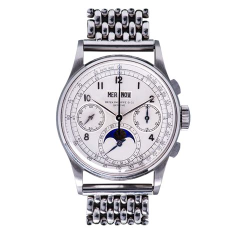 arloji patek philippe ref 1518 in stainless steel|Patek Philippe 1518 examples.